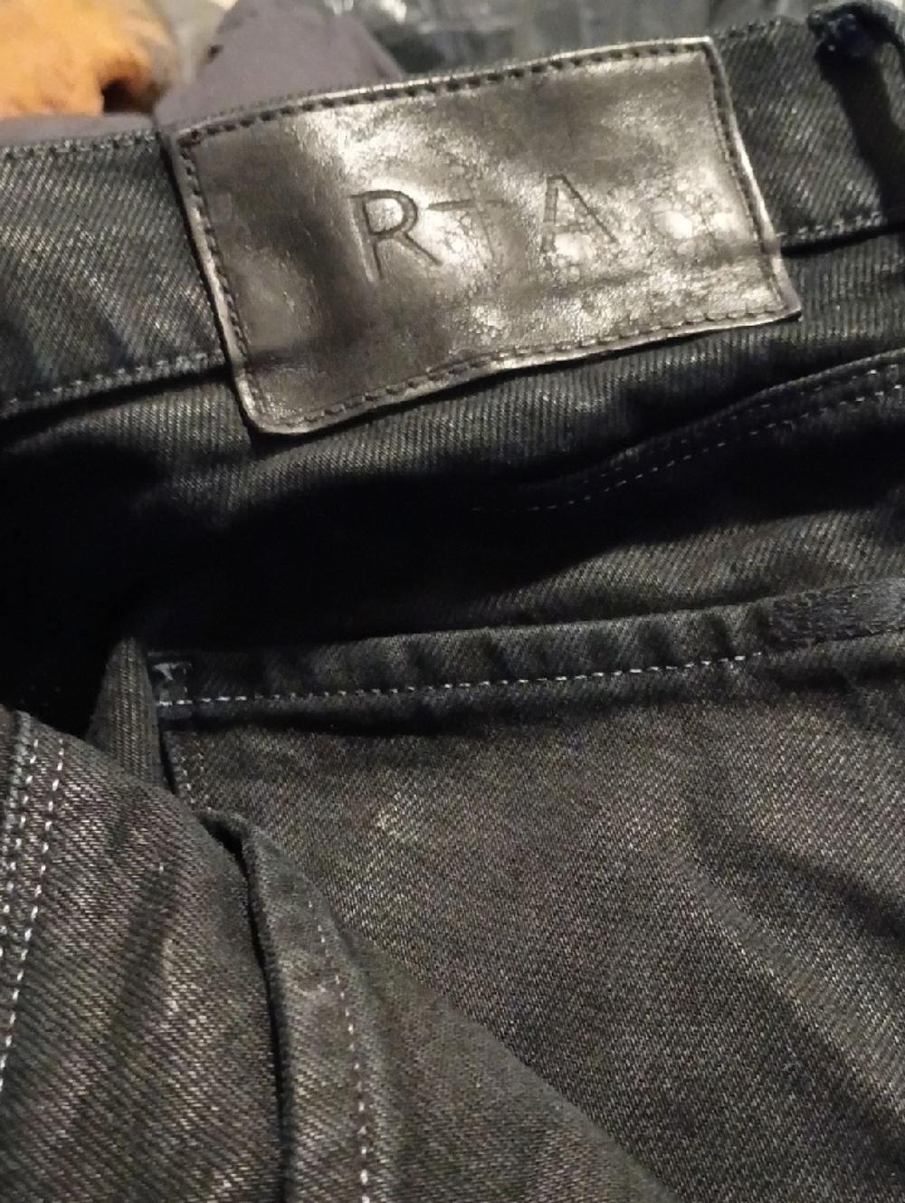 RtA Men's Slim Black Denim Jeans